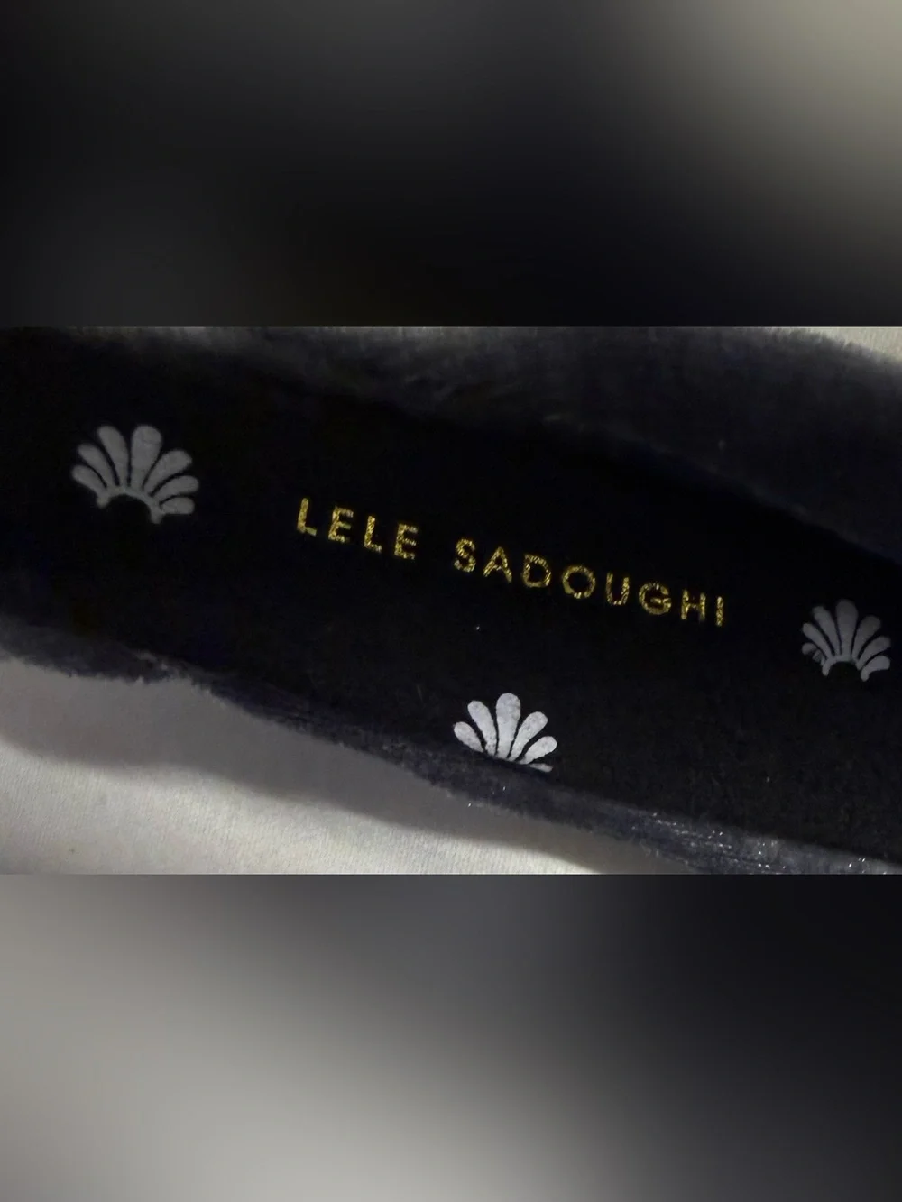 Lele Sadoughi Gray Velvet Padded Knotted Headband Hair Accessory
